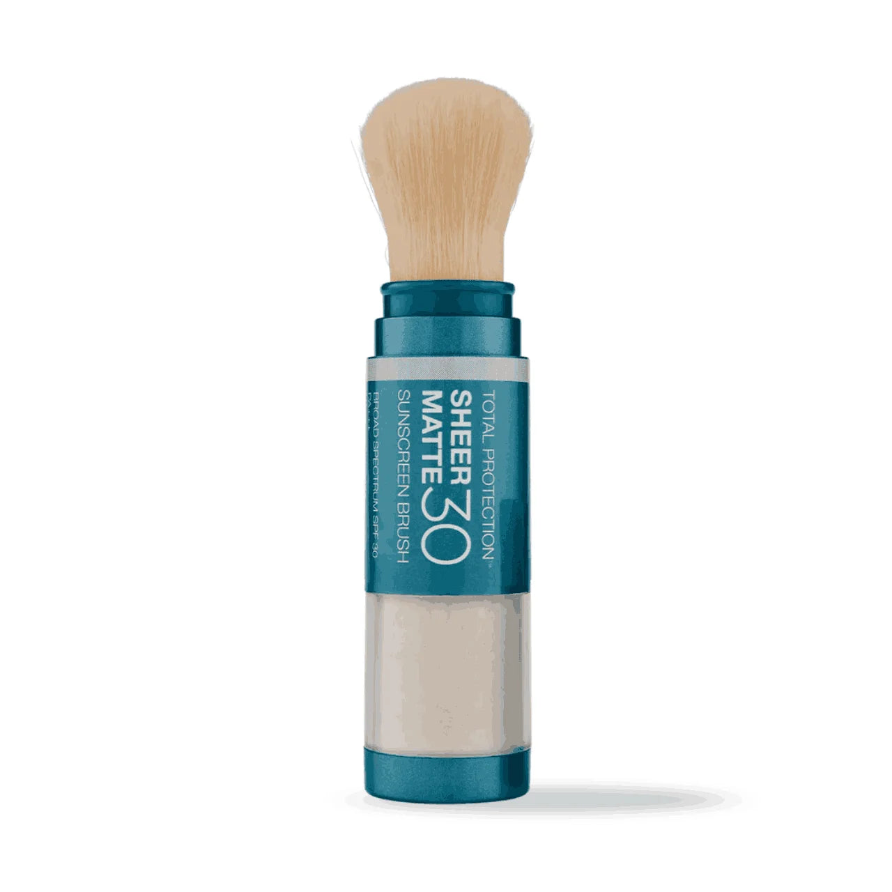 Colorescience Sunforgettable® Sheer Matte SPF 30 – 100% Mineral, Oil-Free, Shine-Control Sunscreen Brush for Broad-Spectrum UV, Blue Light, and Pollution Protection