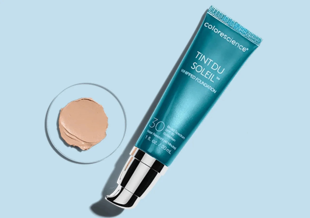 Colorescience Tint du Soleil™ Whipped Mineral Foundation SPF 30 – Lightweight, buildable coverage that evens skin tone and blurs imperfections.