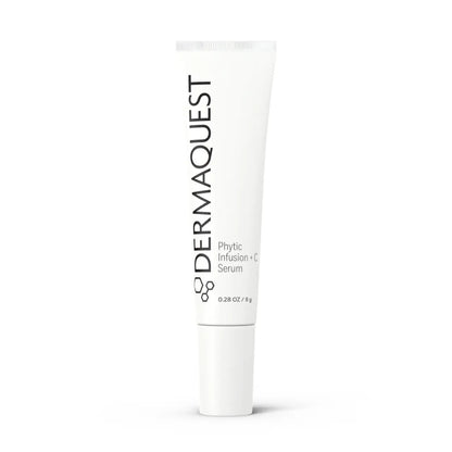 Phytic Infusion + C Serum by DermaQuest for brightening, antioxidant protection, and reducing signs of photoaging.