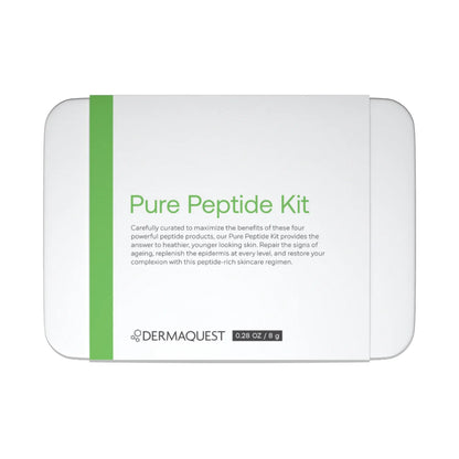 DermaQuest Pure Peptide Kit features advanced peptides and stem cells for youthful, firm, and hydrated skin. Perfect for smooth texture and anti-aging results.