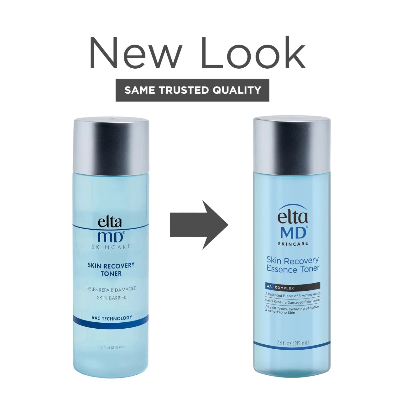 EltaMD Skin Recovery Essence Toner (new look) hydrates, soothes, and strengthens skin with AAComplex and Malachite Extract.