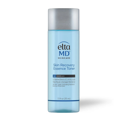 EltaMD Skin Recovery Essence Toner hydrates, soothes, and strengthens skin with AAComplex and Malachite Extract.