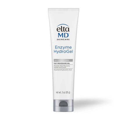 EltaMD Enzyme HydroGel is a soothing, hydrating gel designed for post-procedure recovery, reducing irritation and promoting skin comfort.