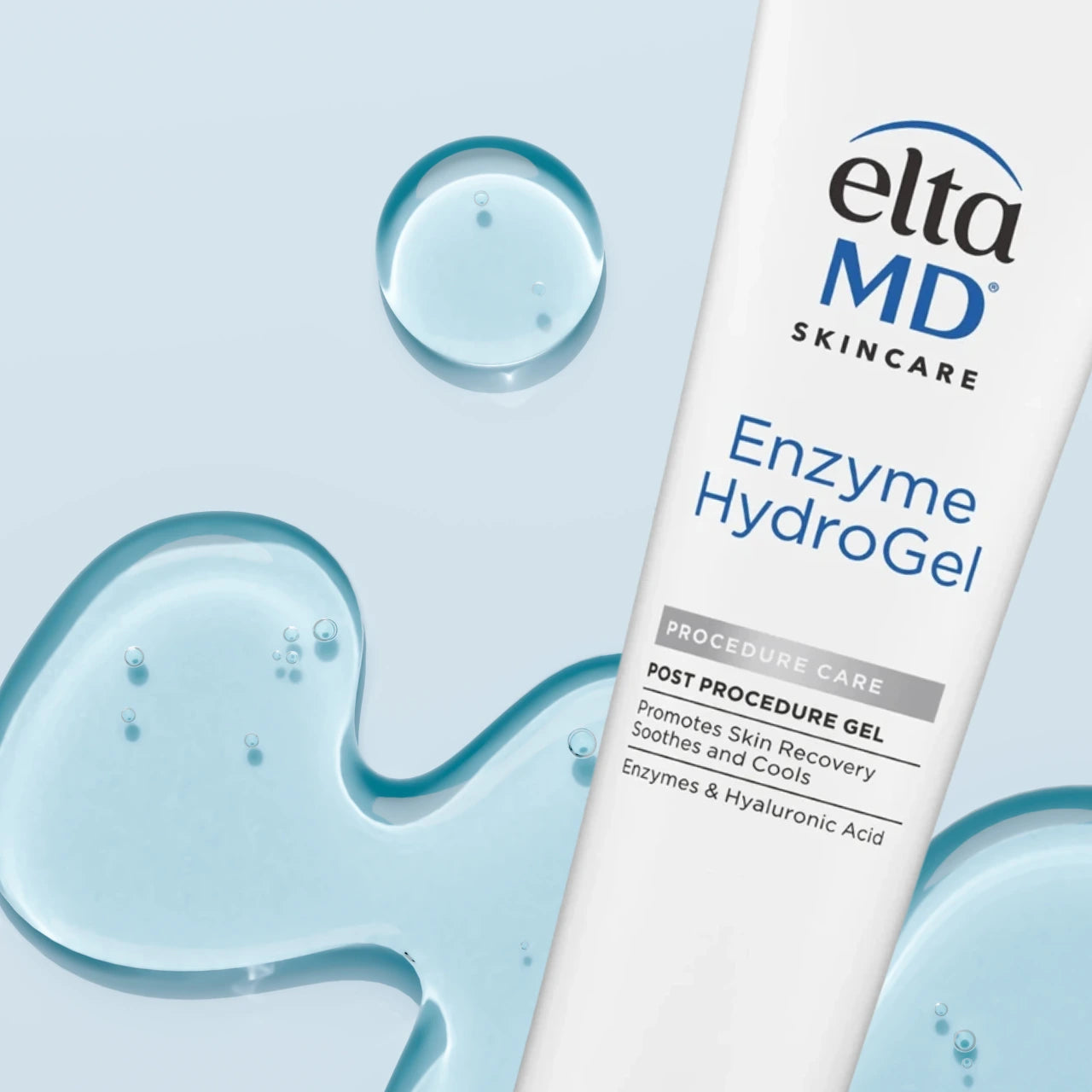 EltaMD Enzyme HydroGel soothes post-procedure discomfort, reducing irritation and calming sensitive skin with a cooling, hydrating formula.