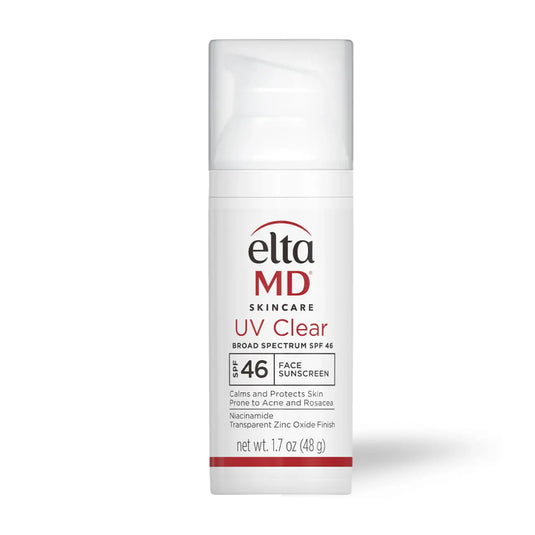 EltaMD UV Clear Broad-Spectrum SPF 46 offers lightweight, broad-spectrum sun protection with niacinamide, ideal for acne-prone and sensitive skin.