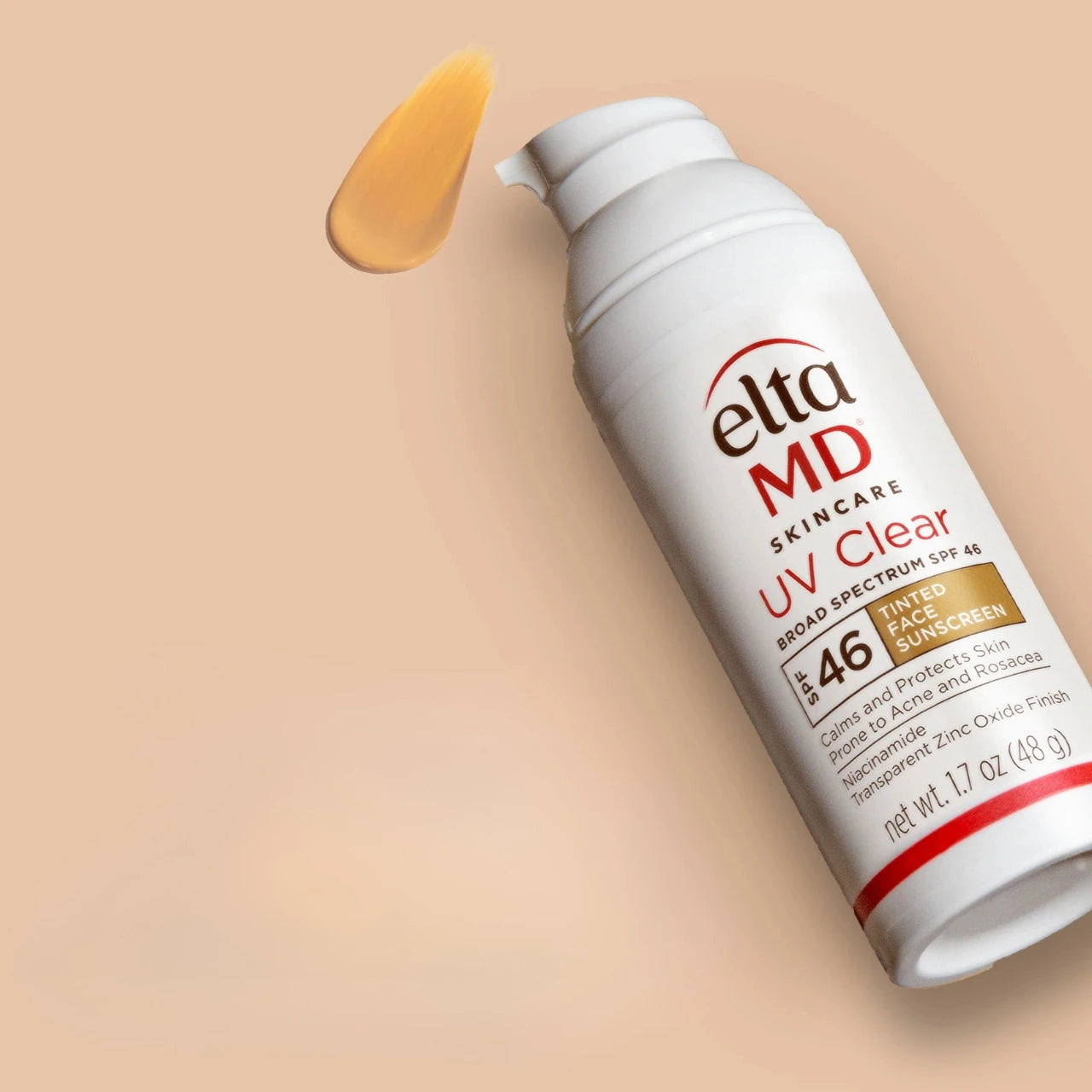 EltaMD UV Clear Tinted SPF 46 helps even out skin tone with its sheer tint, providing broad-spectrum protection while reducing the appearance of blemishes.