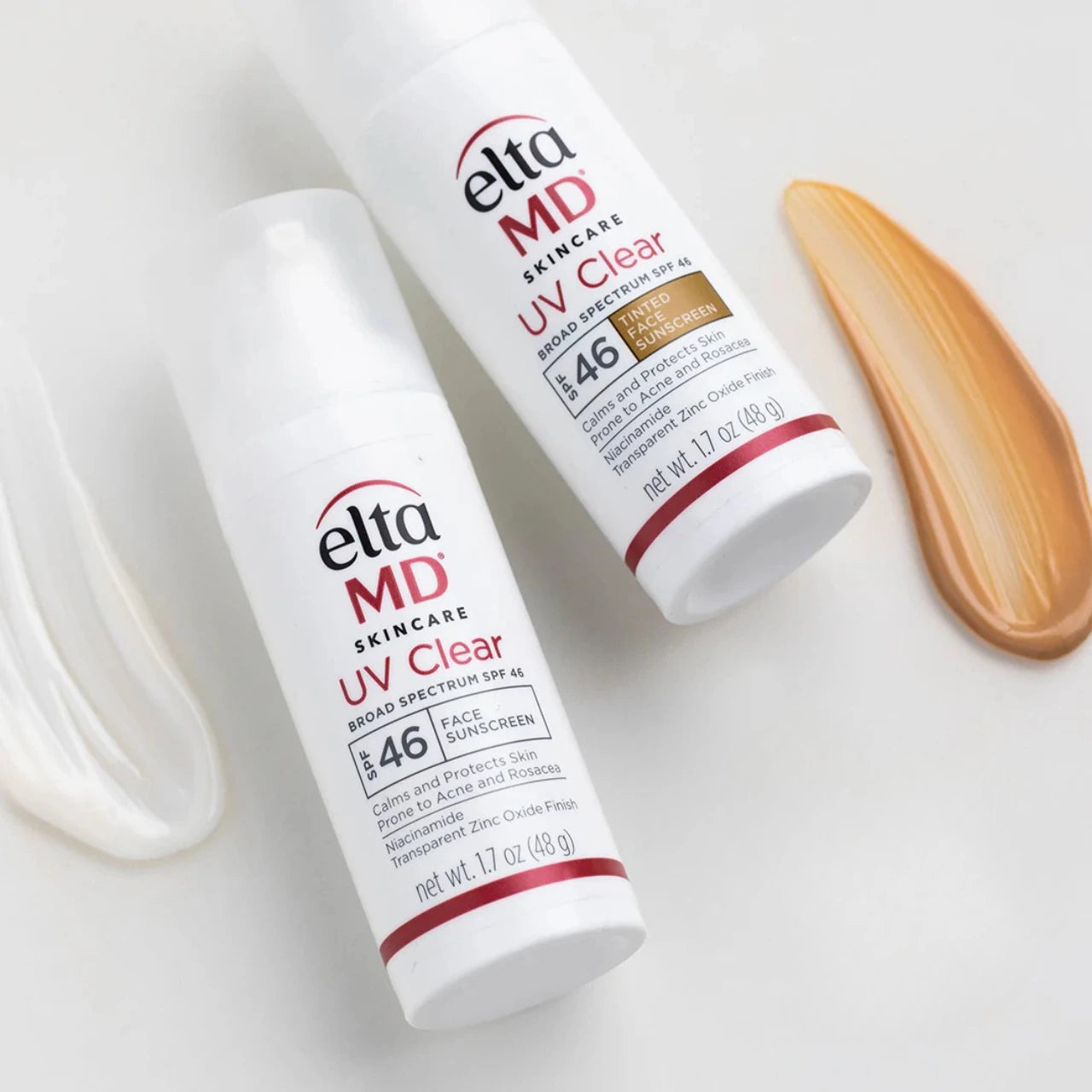 EltaMD UV Clear Tinted SPF 46 provides lightweight, non-greasy hydration, leaving skin feeling smooth and moisturized without clogging pores.