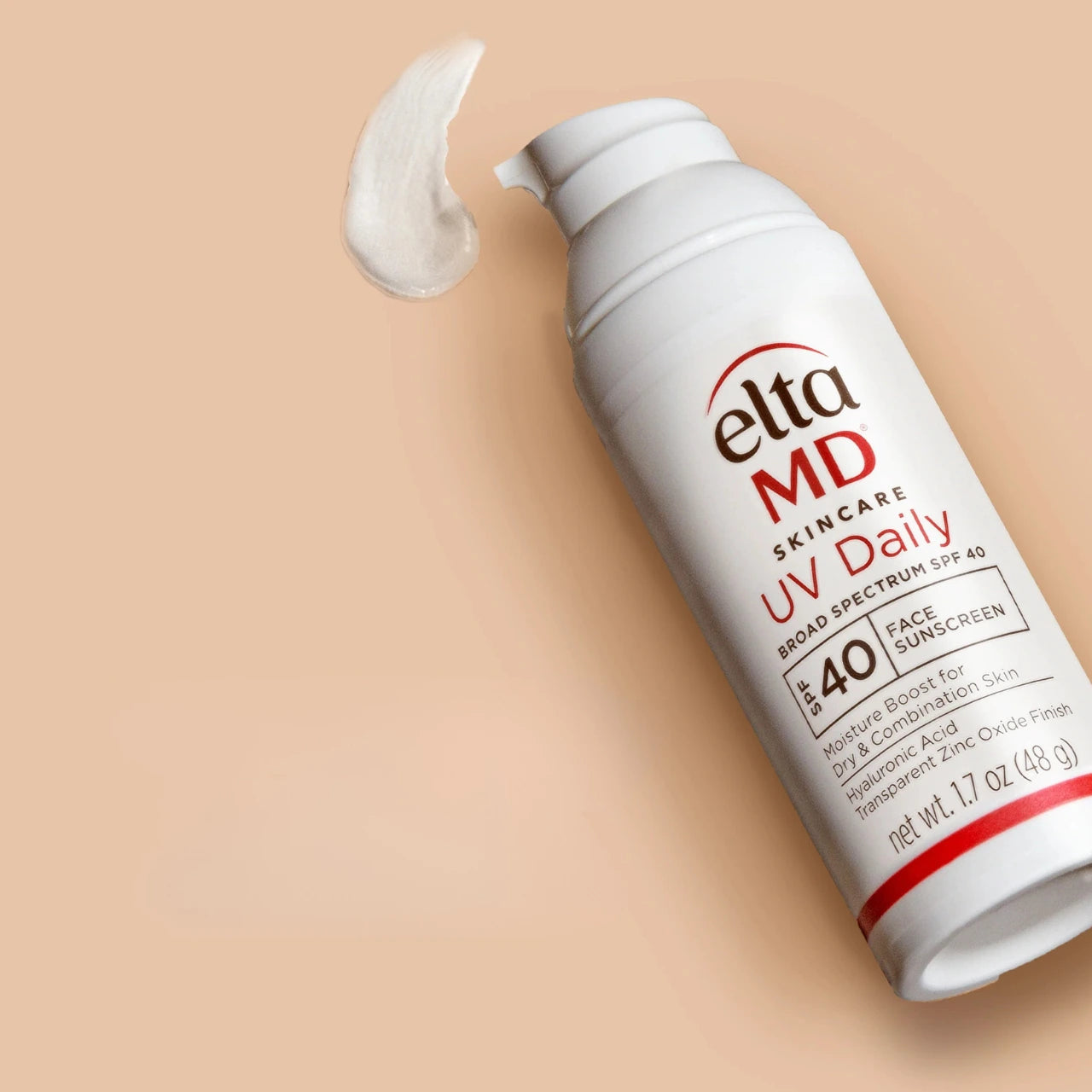 EltaMD UV Daily Broad-Spectrum SPF 40 hydrates skin with hyaluronic acid while providing broad-spectrum sun protection for a smooth, healthy complexion.