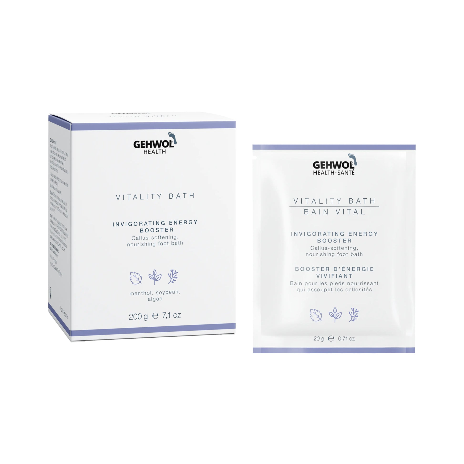 Gehwol Vitality Bath with Box Foot Soak for Callus Softening and Hydration