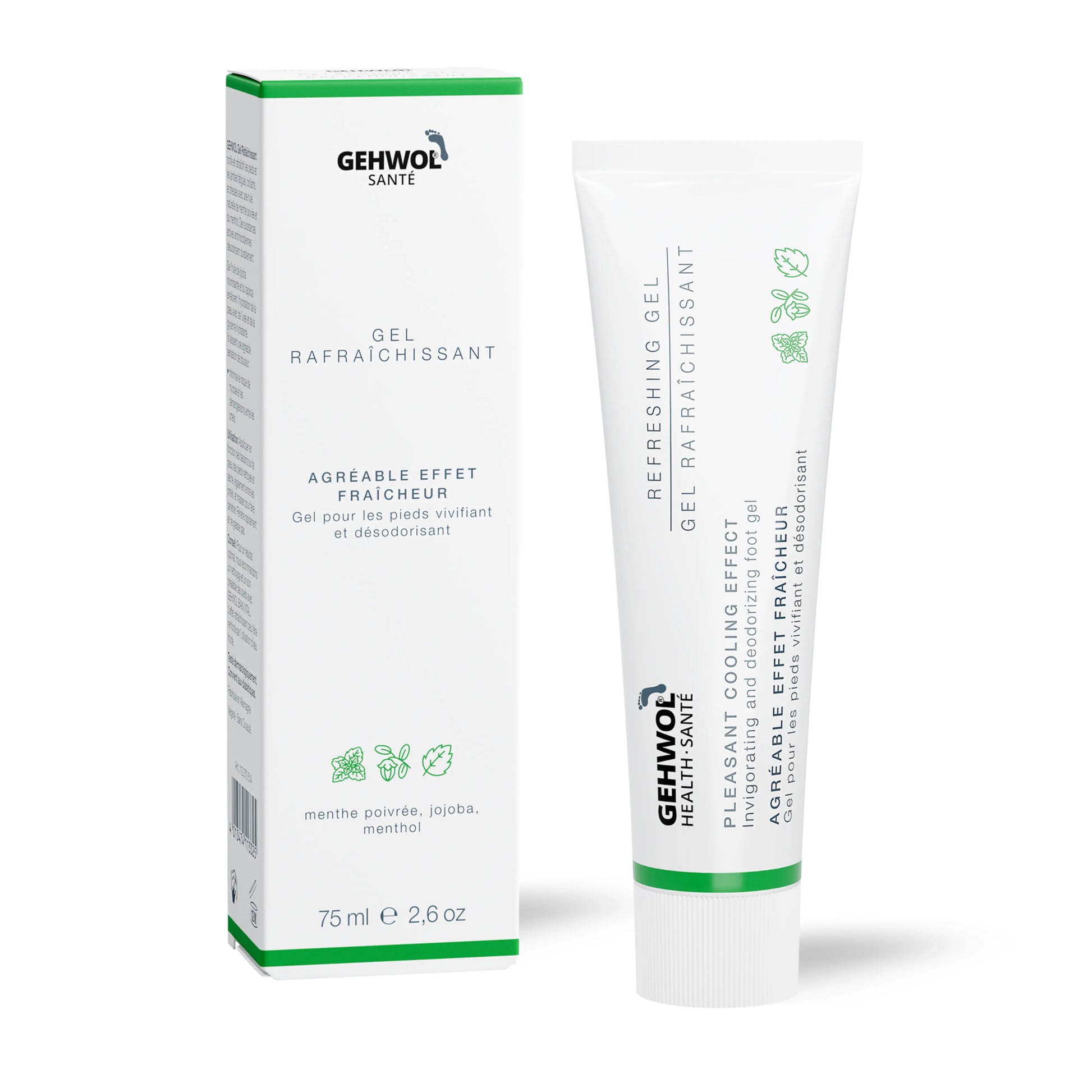 Gehwol Health Refreshing Gel with Box for cooling and hydrating tired feet