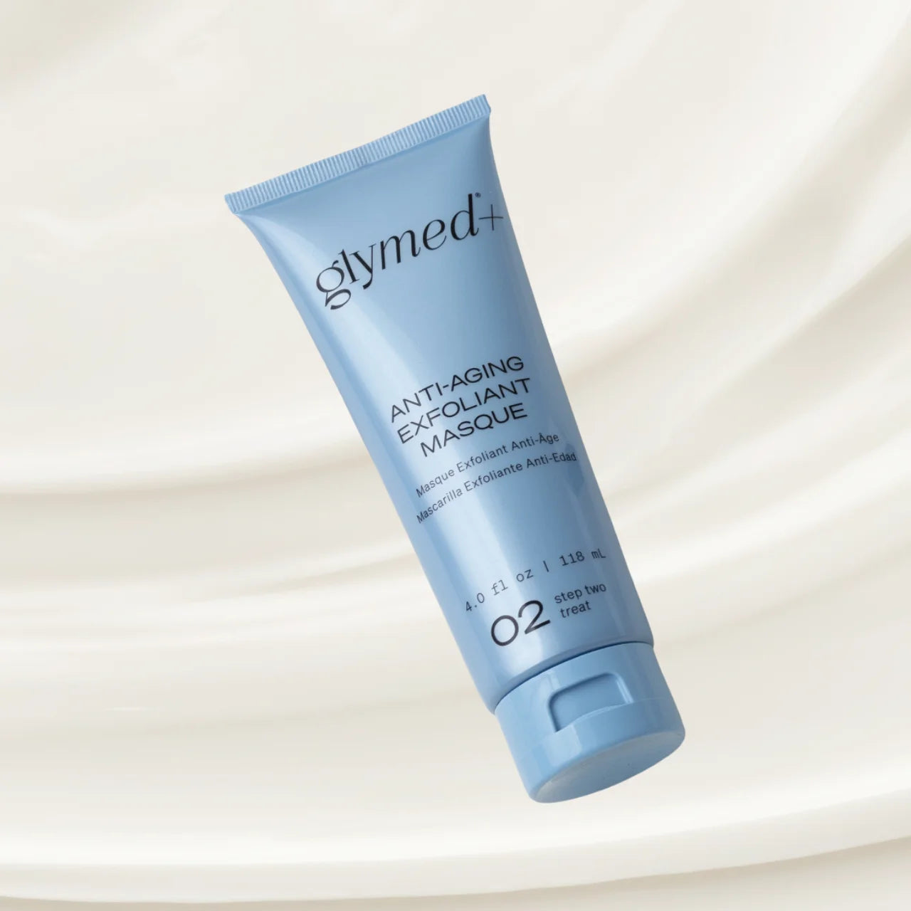 GlyMed Anti-Aging Exfoliant Masque gently exfoliates to remove dead skin cells, revealing a smoother and brighter complexion.