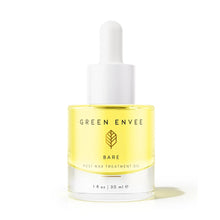 Green Envee Bare Post Wax Treatment Oil to soothe irritation, prevent ingrown hairs, and nourish skin after waxing or shaving.
