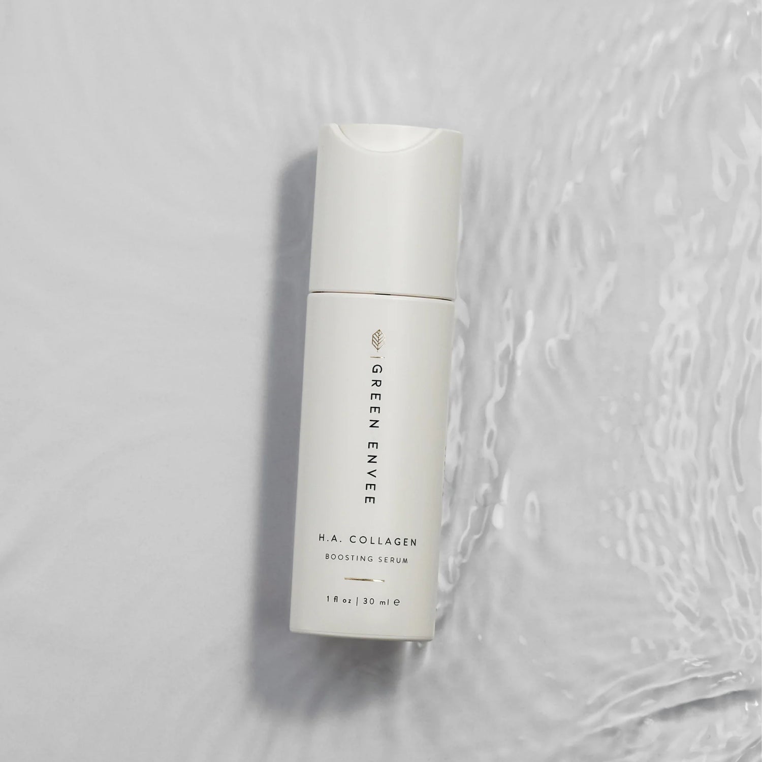 Green Envee H.A. Collagen Boosting Serum delivers a powerful hydration surge, plumping and smoothing dehydrated skin instantly.