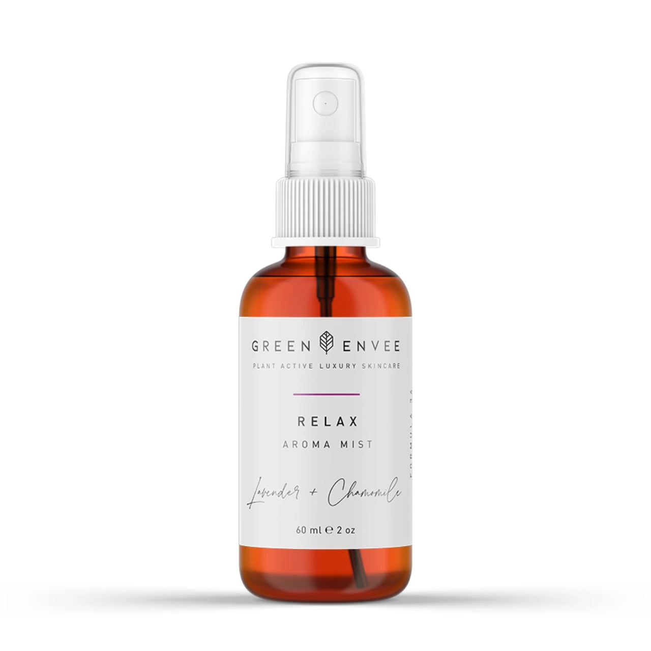 Green Envee Relax Calming Aroma Mist soothing spray for stress relief and relaxation.