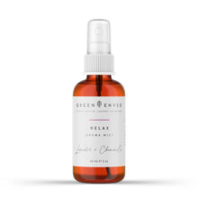 Green Envee Relax Calming Aroma Mist soothing spray for stress relief and relaxation.