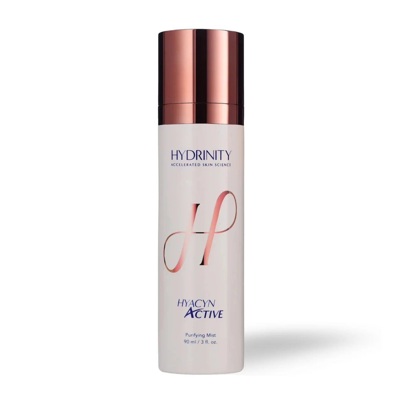 Hydrinity Hyacyn Active is a microbiome-friendly mist with Hypochlorous Acid that soothes, heals, and restores skin while enhancing skincare effectiveness.