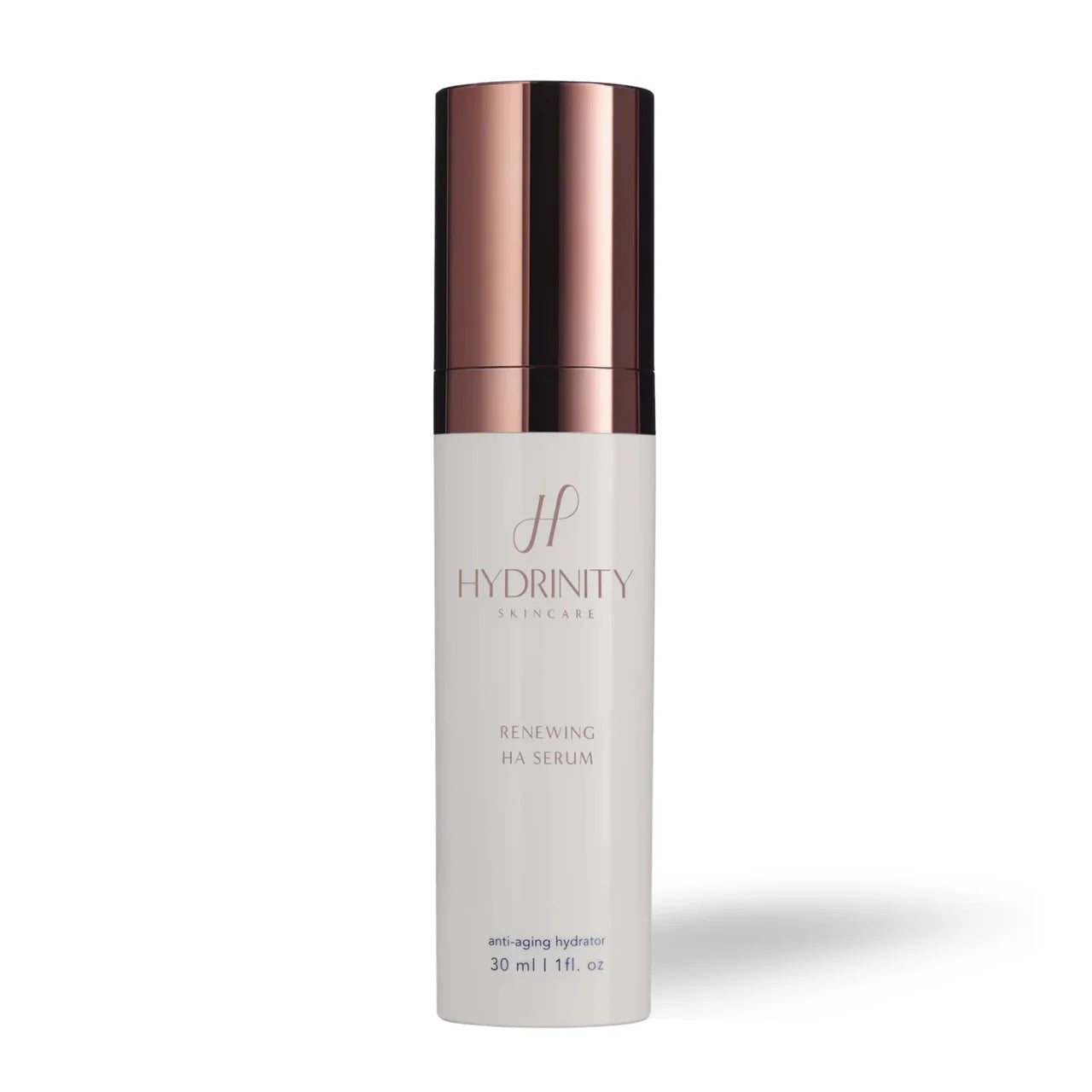 Hydrinity Renewing HA Serum – a deeply hydrating, anti-aging serum designed to plump, firm, and restore skin for a youthful glow.