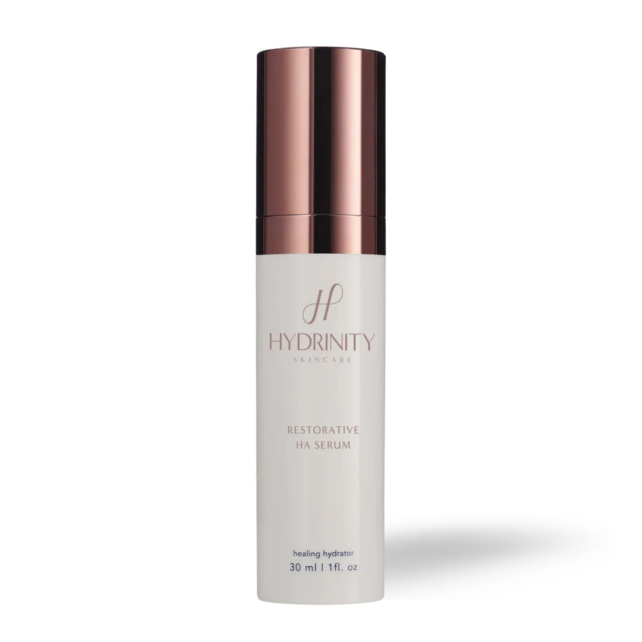 Hydrinity Restorative HA Serum delivers deep hydration, skin repair, and radiance for a youthful, healthy glow.