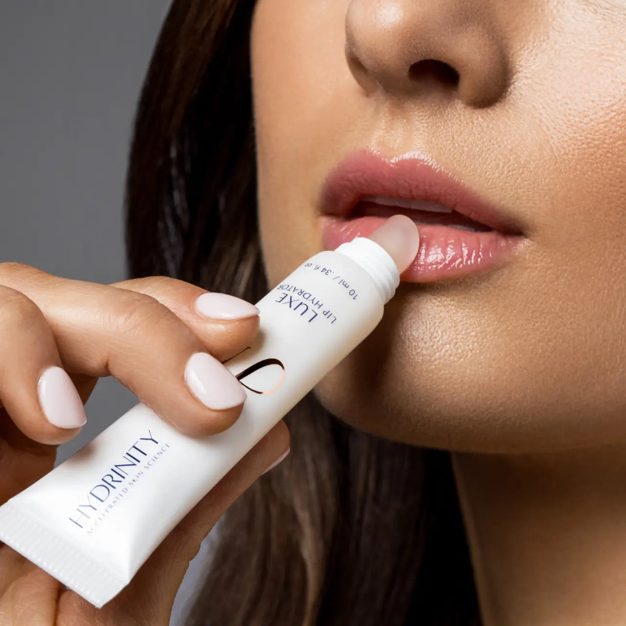 Hydrinity Luxe Lip Hydrator delivering a youthful, plump appearance with enhanced lip volume.