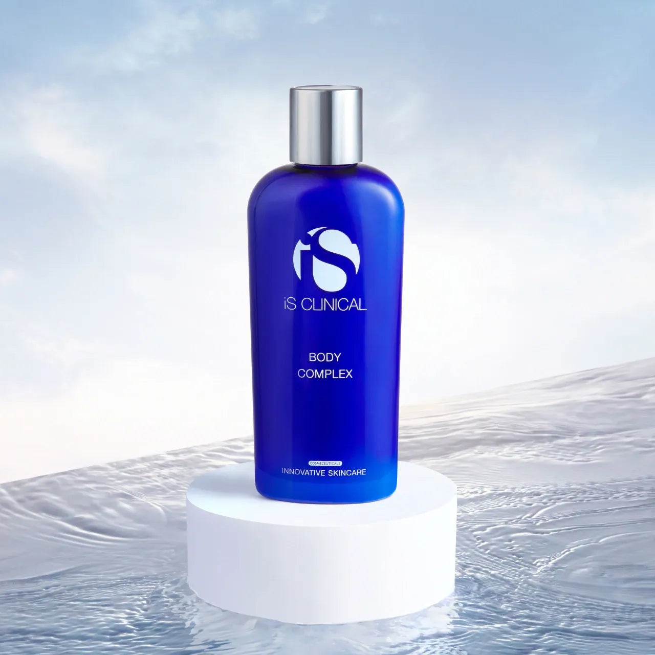 iS CLINICAL Body Complex provides a deep hydration boost with hyaluronic acid for soft, moisturized skin.