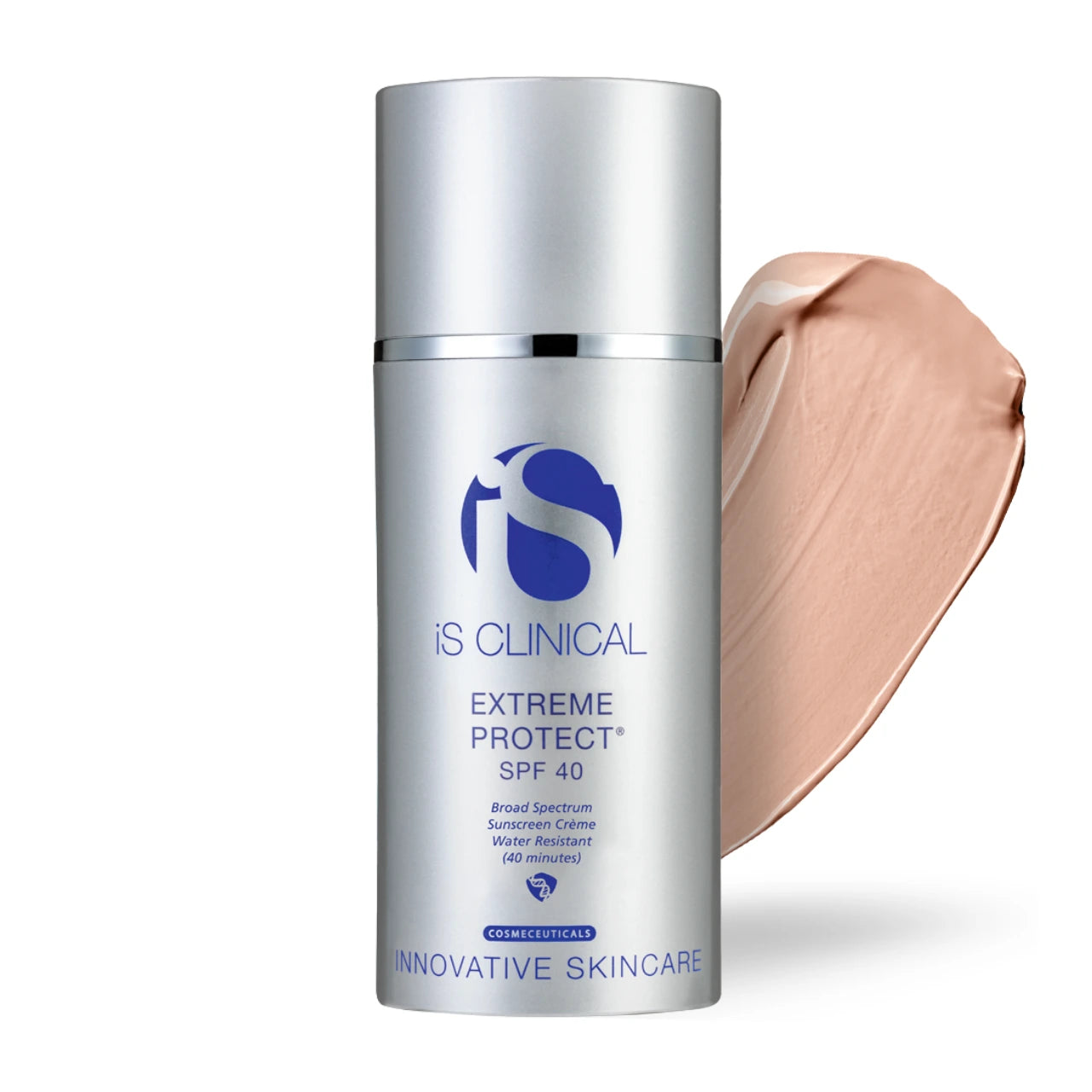 iS CLINICAL Extreme Protect SPF 40 PerfecTint Beige for sun protection with a light, natural beige tint.