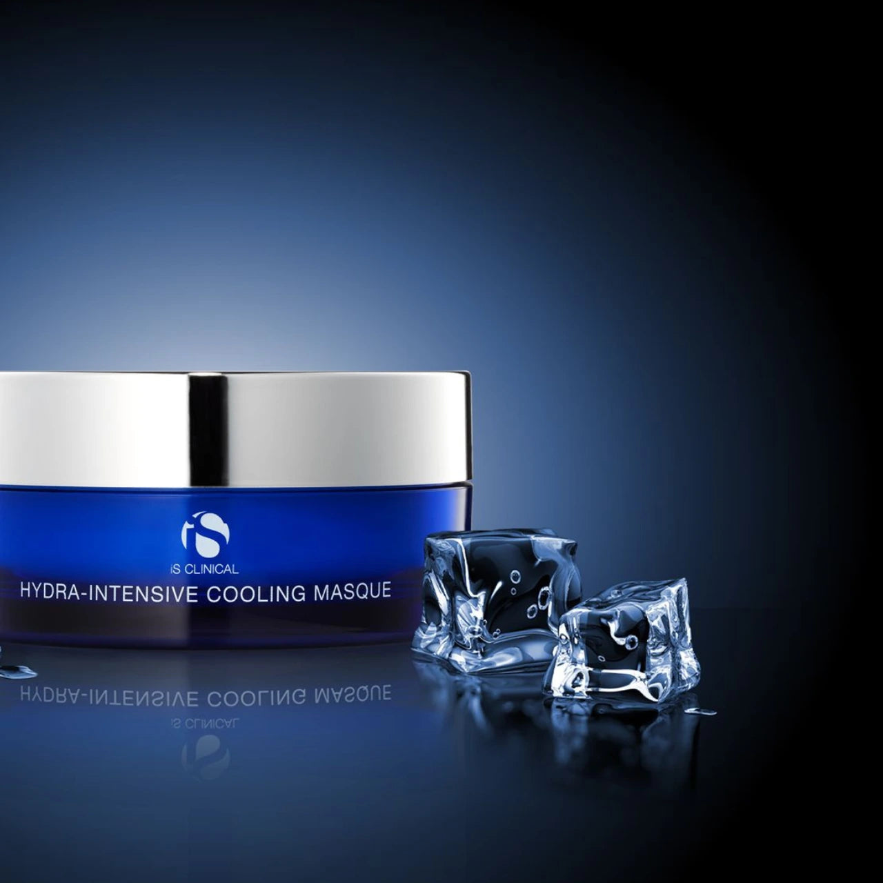 iS CLINICAL Hydra Intensive Cooling Masque providing intense hydration with hyaluronic acid for plump, dewy, and refreshed skin.