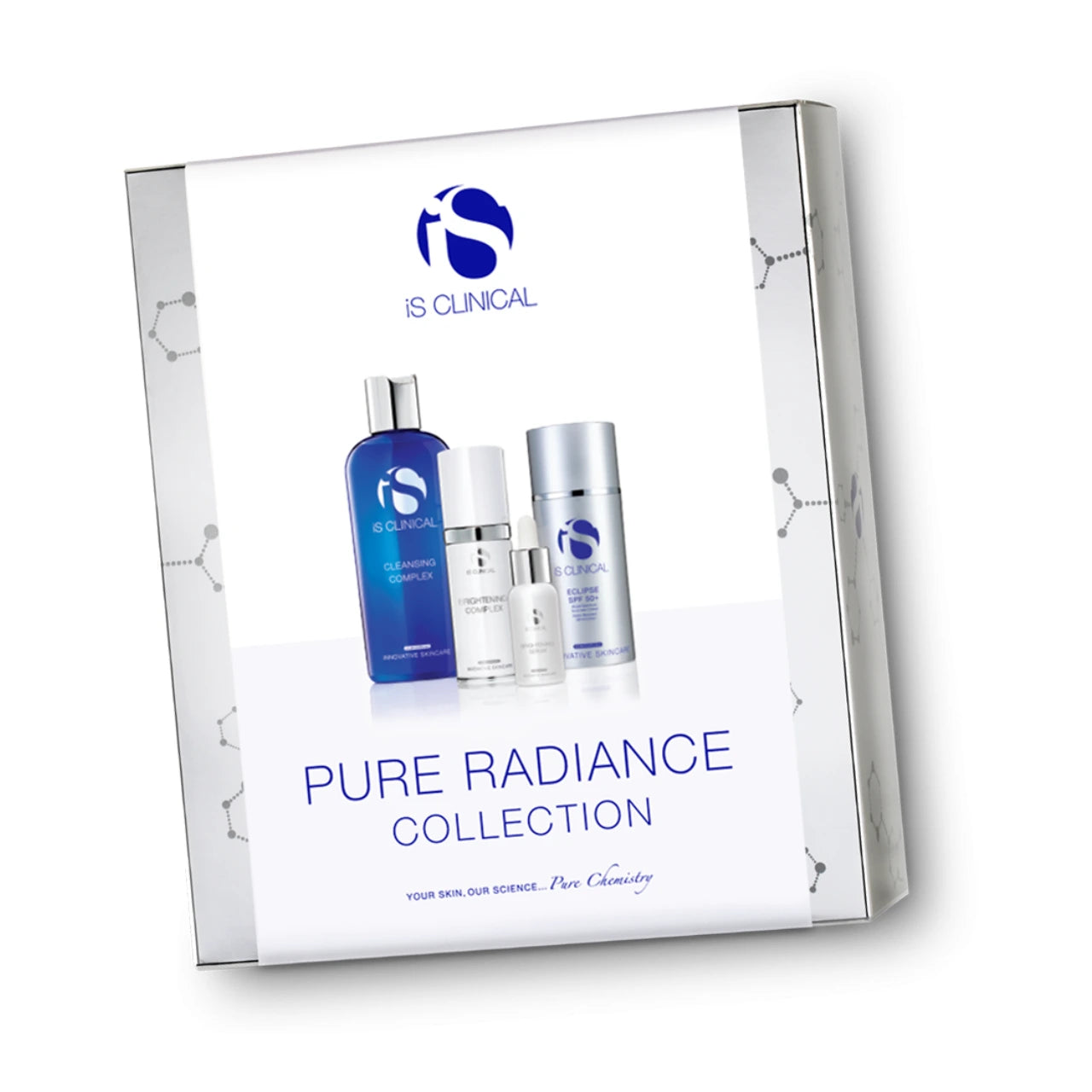 iS CLINICAL Pure Radiance Collection for glowing, even-toned skin with enhanced hydration and smooth texture.