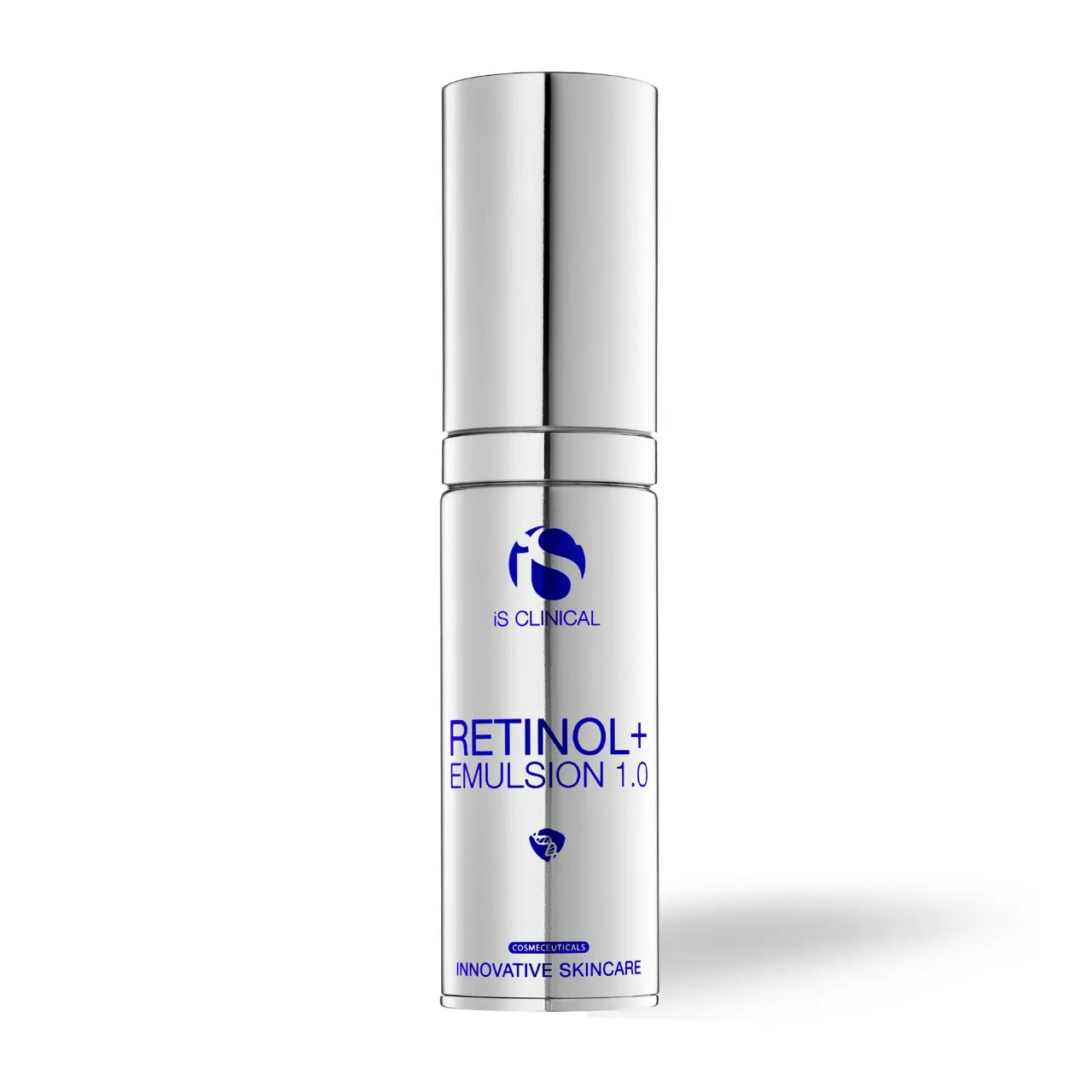 iS CLINICAL Retinol+Emulsion 1.0 for smoother texture, firmer skin, and deep hydration with retinol, Bakuchiol, and antioxidants.