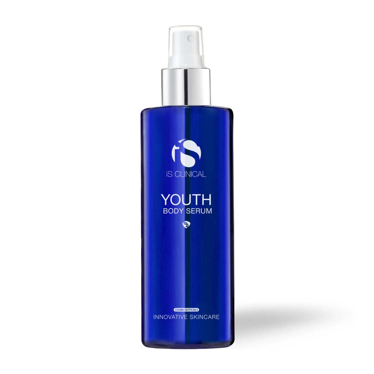 iS CLINICAL Youth Body Serum – lightweight, hydrating body mist with antioxidants for soft, radiant skin.