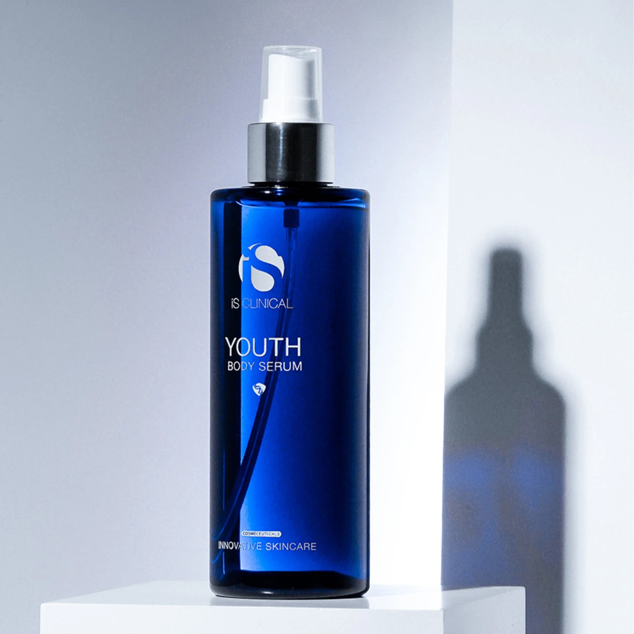 iS CLINICAL Youth Body Serum providing intense hydration with Hyaluronic Acid for smooth, refreshed skin.