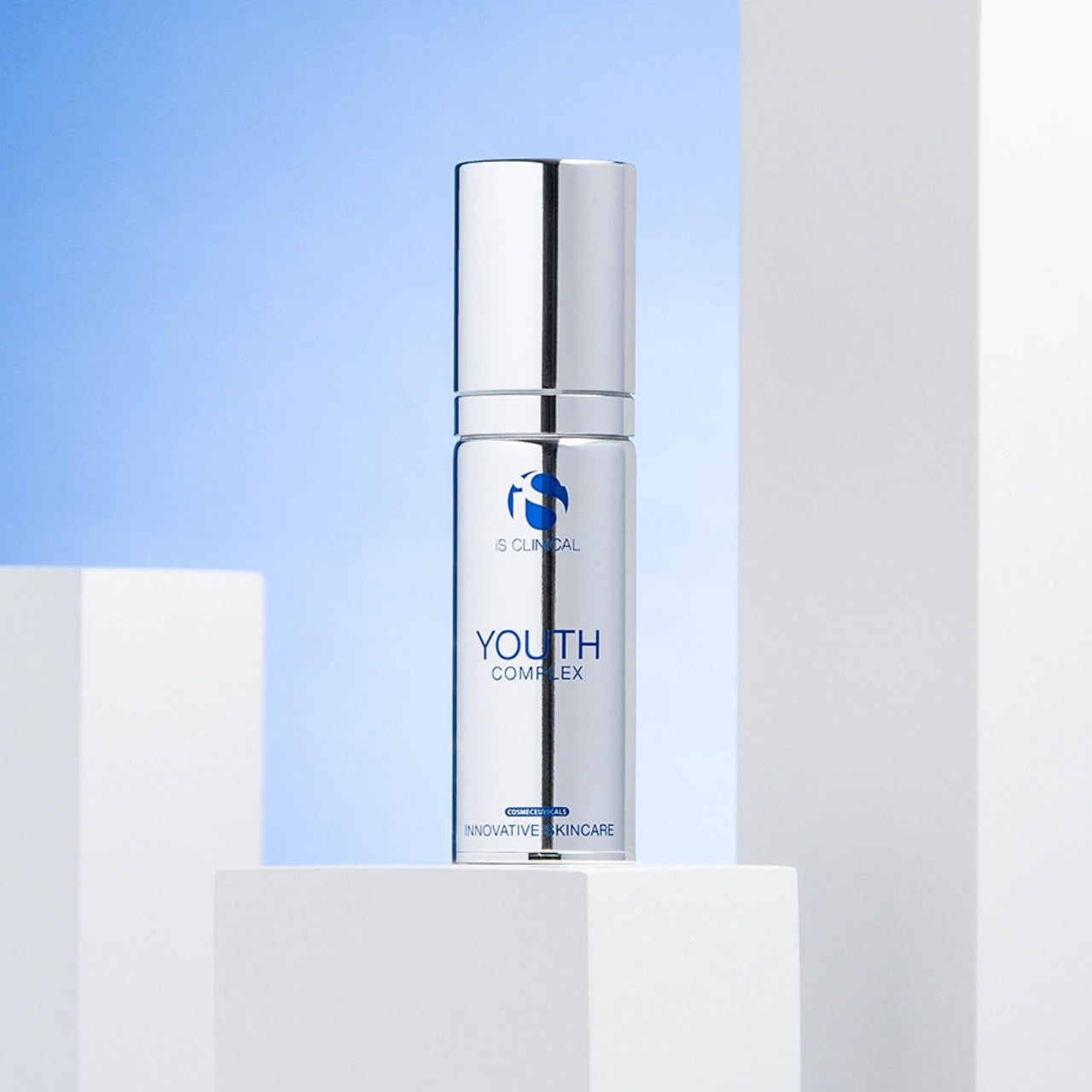 iS CLINICAL Youth Complex deeply hydrates and replenishes skin for a smooth, plump, and moisturized appearance.