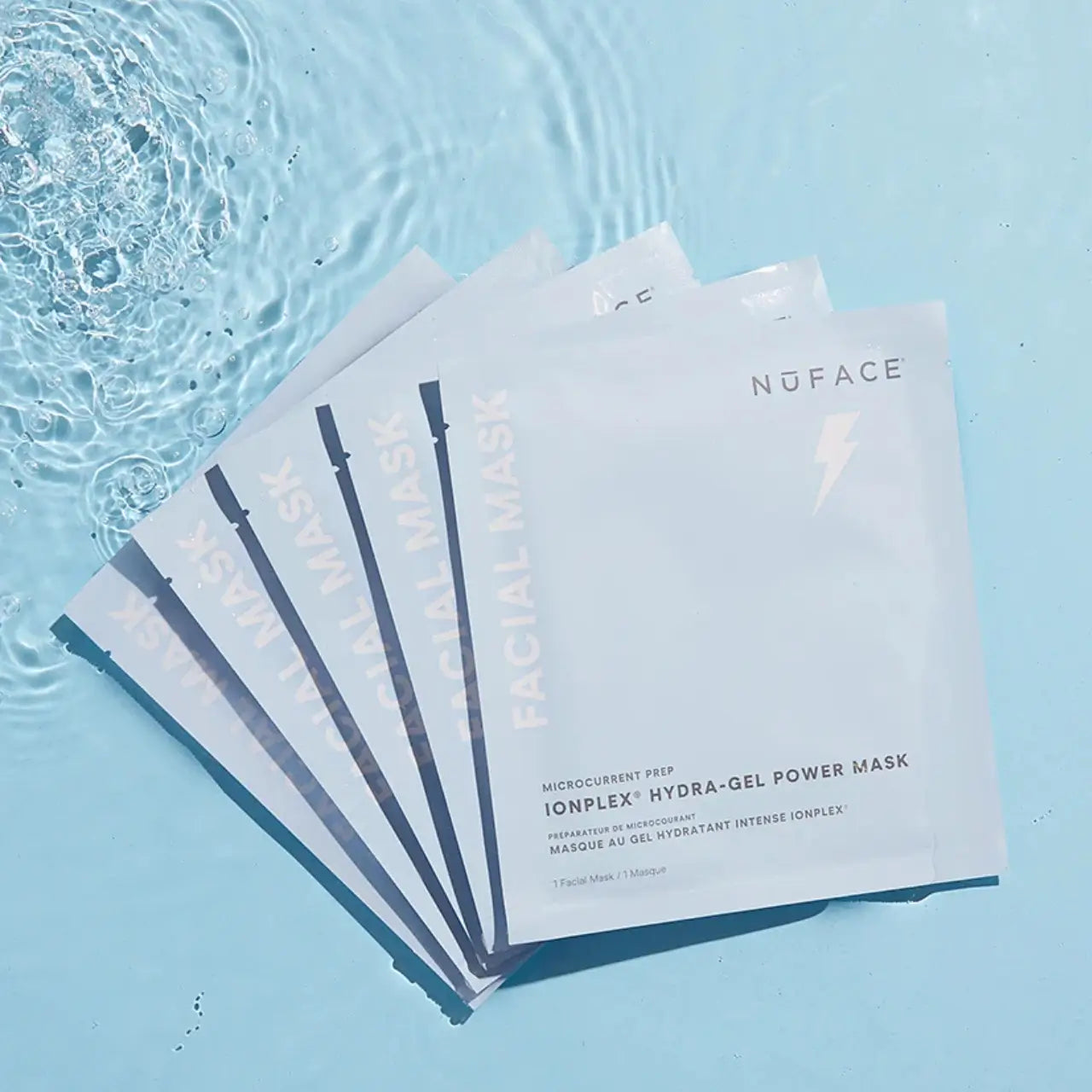 NuFACE IonPlex Hydra-Gel Power Mask delivers intense hydration and a glass-skin glow, infused with IonPlex electrolytes to refresh, plump, and soothe all skin types.