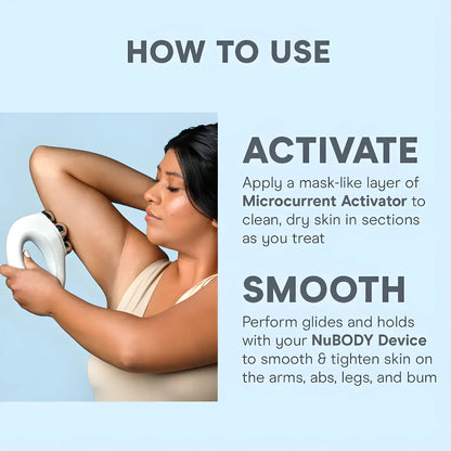 How to Use NuFACE NuBODY Microcurrent Skin Toning Device for Firming and Smoothing Body Skin 