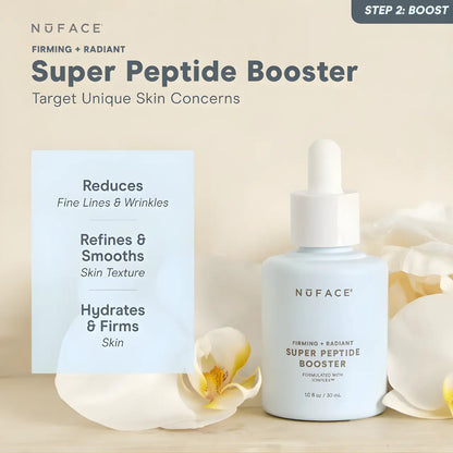 NuFACE Super Peptide Booster Serum for anti-aging, firming, and wrinkle reduction Target Unique Skin Concerns