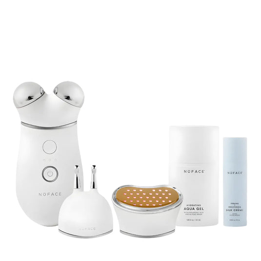 NuFACE TRINITY+ Complete Set Smart Microcurrent and LED Red Light Facial Toning Kit