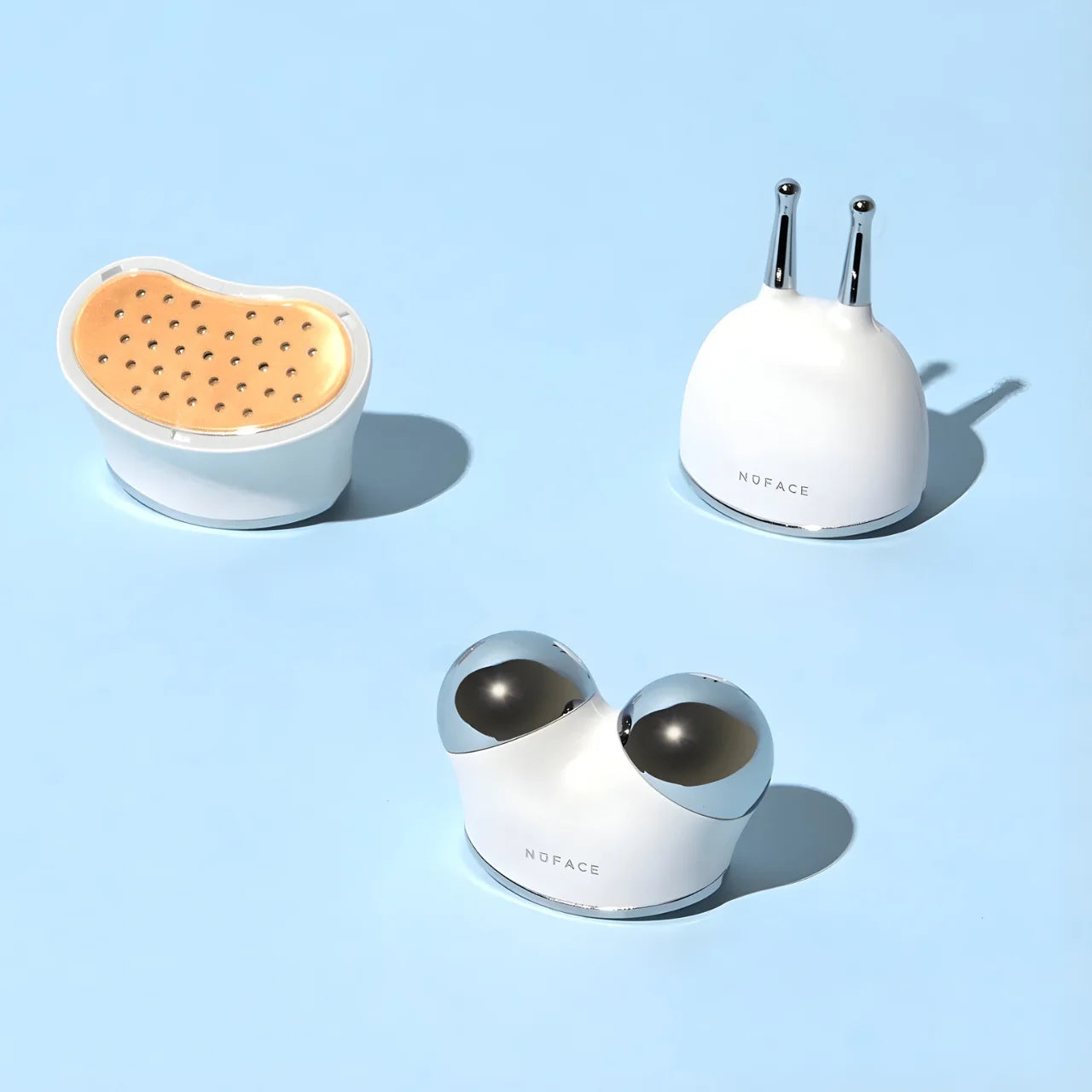NuFACE TRINITY+ LED Wrinkle Reducer Facial Attachment designed to smooth fine lines and promote firm, radiant, and healthy-looking skin.