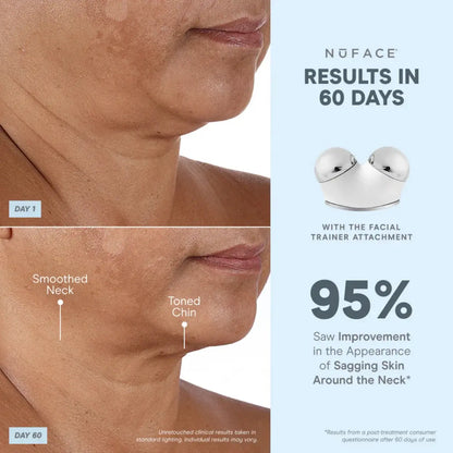 NuFACE Trinity+ PRO Firming and Sculpting Device helps lift facial contours, reduce sagging, and smooth fine lines for firmer, radiant skin.