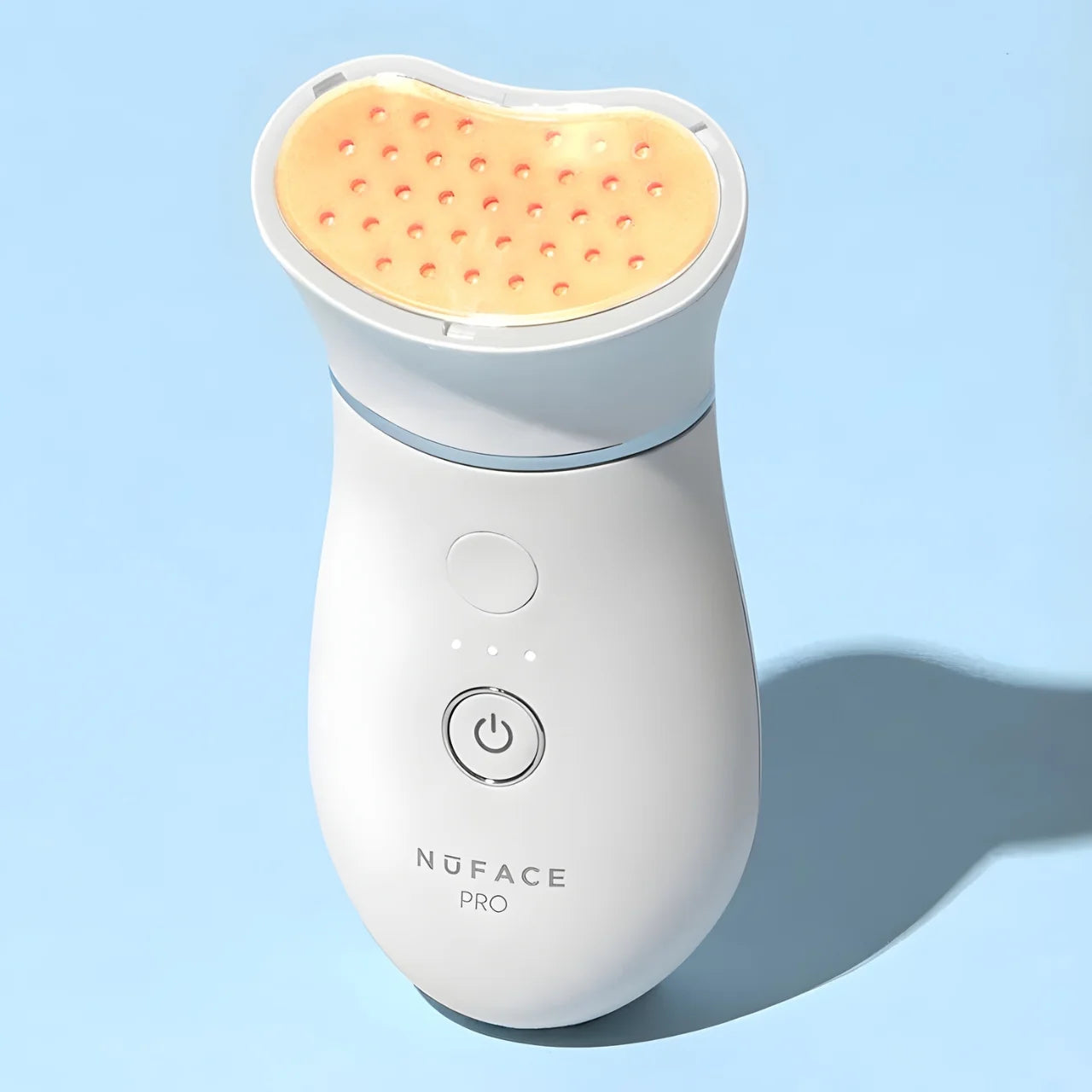NuFACE TRINITY+ Red Light Therapy Attachment that targets fine lines and wrinkles while improving skin texture and enhancing a youthful glow.