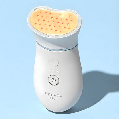 NuFACE TRINITY+ Red Light Therapy Attachment that targets fine lines and wrinkles while improving skin texture and enhancing a youthful glow.