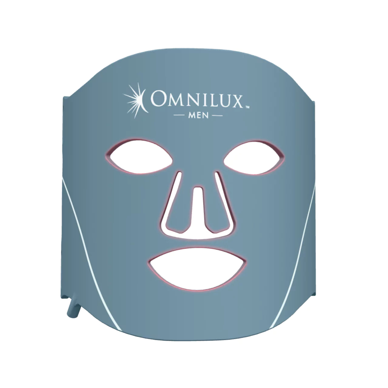 Omnilux Men FDA-cleared LED light therapy mask for men’s skin rejuvenation and repair.