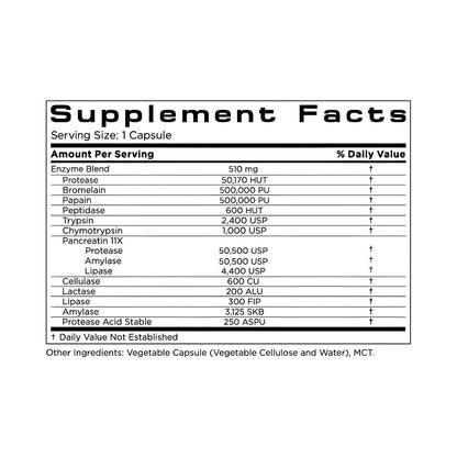 Osmosis Digestive Support Supplement Facts
