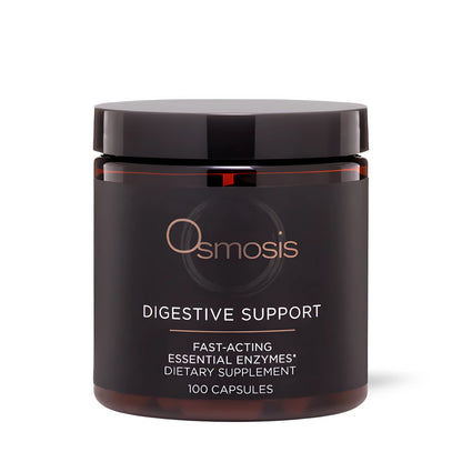 Osmosis Digestive Support supplement bottle for gut health and clear skin