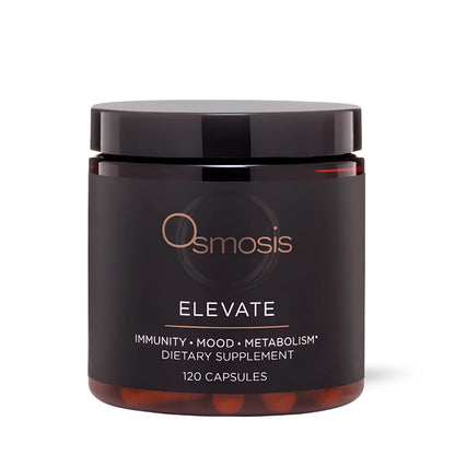 Osmosis Elevate supplement bottle supporting energy, metabolism, and mood balance
