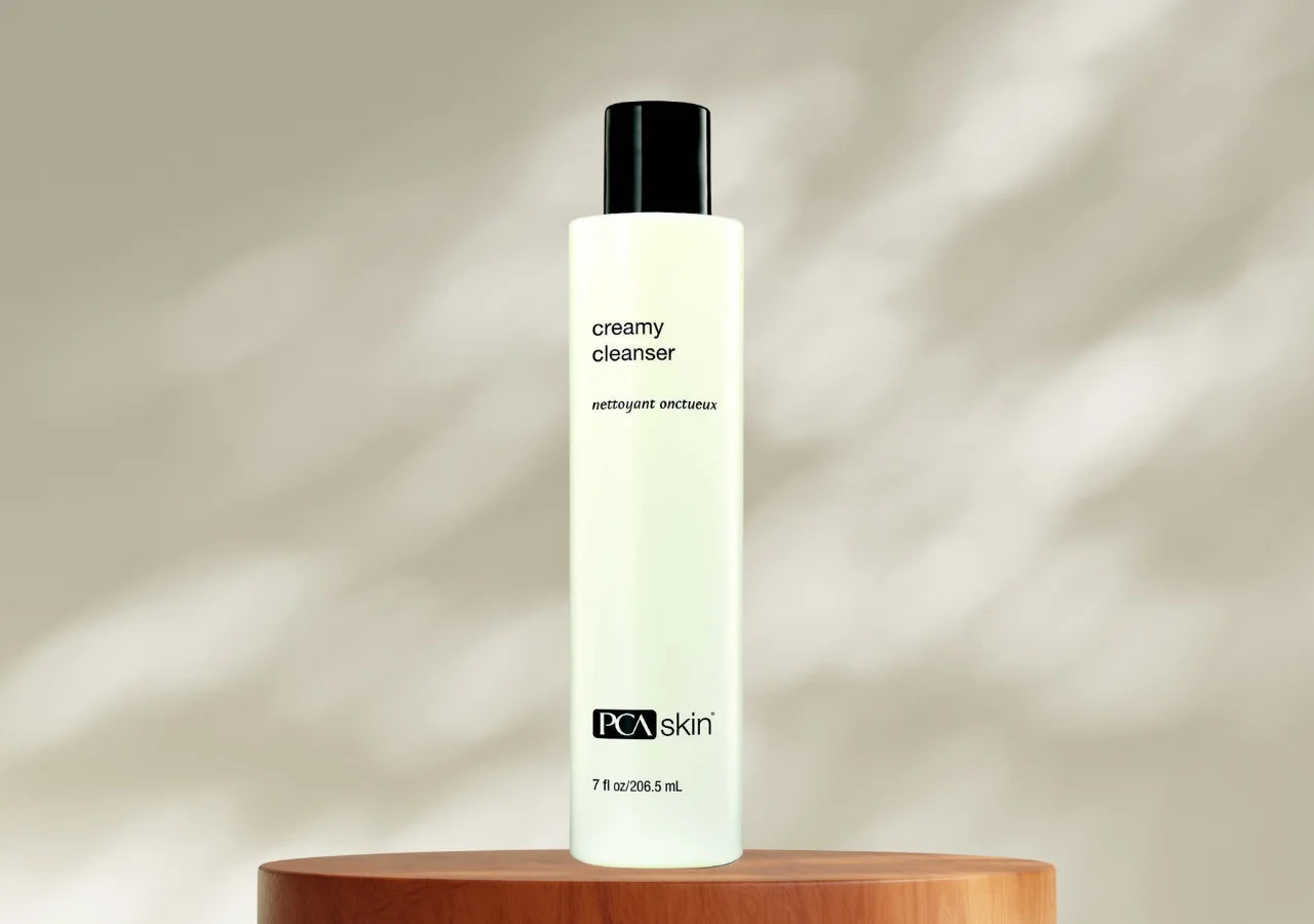 PCA Skin Creamy Cleanser gently removes dirt, oil, and makeup while maintaining moisture balance.