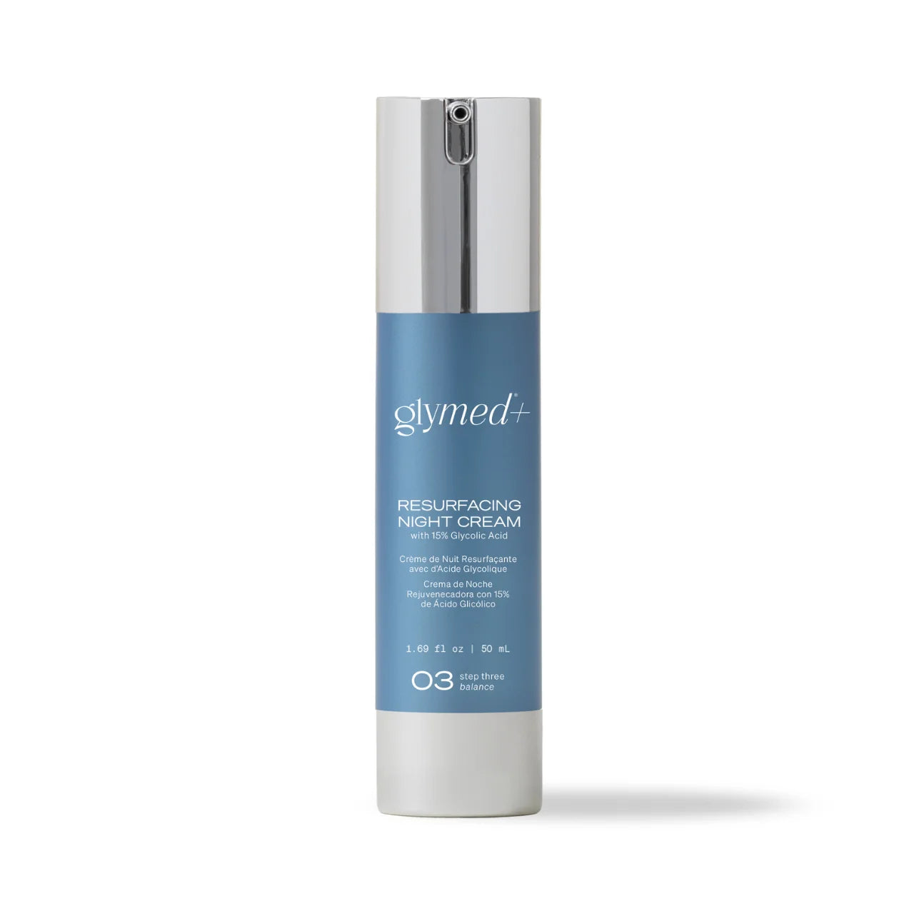 Resurfacing Night Cream with 15% Glycolic Acid - Reduces wrinkles, fine lines, and dark spots while boosting hydration and elasticity for radiant skin.