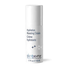 Skinbetter Science Hydration Boosting Cream, a lightweight, ceramide-rich moisturizer for hydration and skin barrier support.