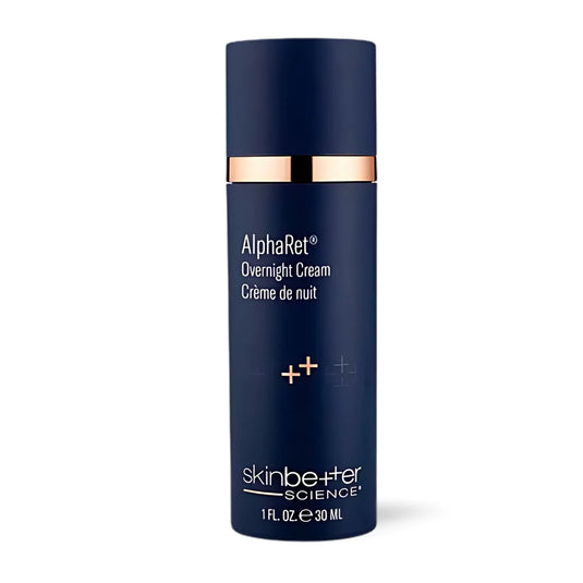 Skinbetter Science AlphaRet® Overnight Cream is an award-winning anti-aging treatment that reduces wrinkles, hydrates, and improves skin texture overnight.