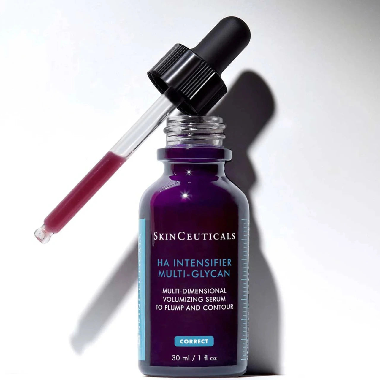 SkinCeuticals HA Intensifier Multi-Glycan boosts radiance and plumpness, improving skin texture and luminosity for a healthy, youthful glow.