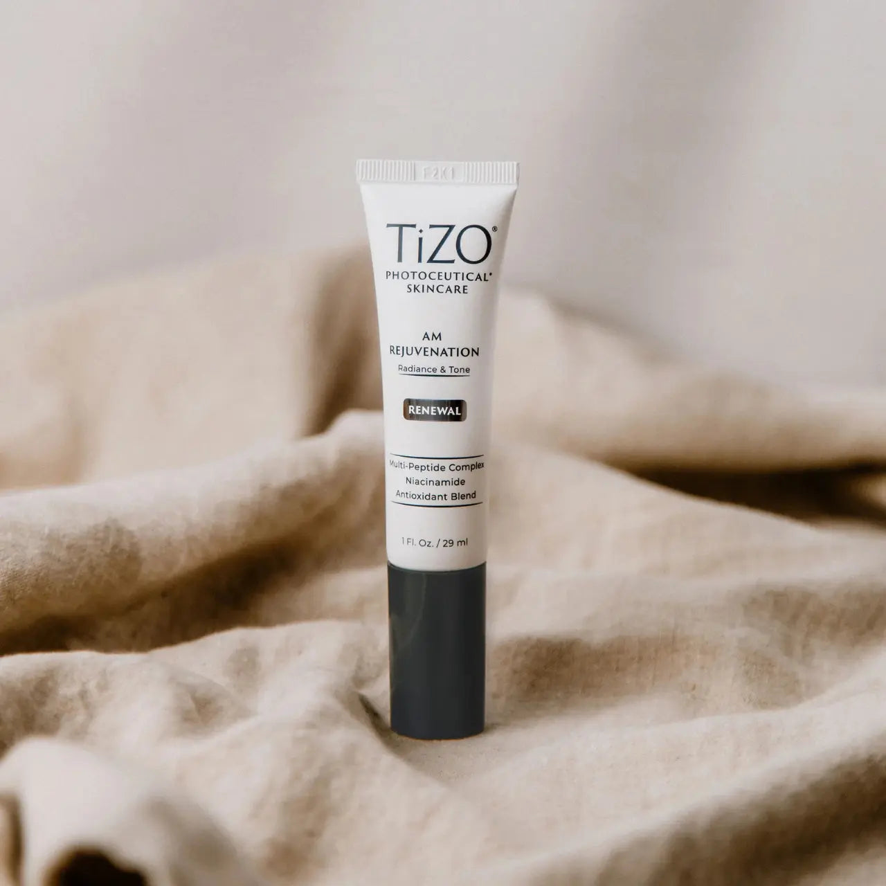 TiZO® AM Rejuvenation deeply hydrates and soothes skin with niacinamide and antioxidants, leaving it soft, smooth, and refreshed.