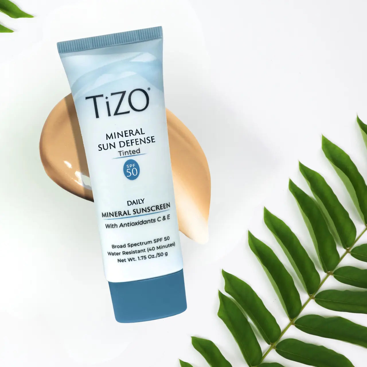 TiZO® Mineral Sun Defense Tinted provides reef-safe, broad-spectrum sun protection with Zinc Oxide and Titanium Dioxide for sensitive skin.